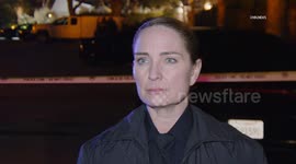 US, Los Angeles: Hancock Park Officer Involved Shooting With Sound On Tape