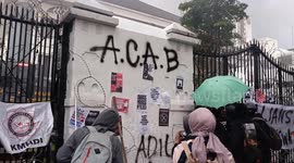 PROTEST AGAINST PRESIDENT'S POLICY IN BANDUNG