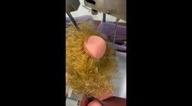 Hair Put On Doll Head