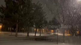 US: Snowstorm Batters Denver, Colorado, And Surrounding Areas