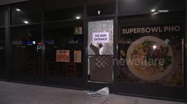 US, Los Angeles: Van Nuys LAPD Officers Involved In Crash During Pursuit Burglary Suspects Escape Part 1