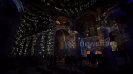 Luminous Show inside St Pauls Cathedral