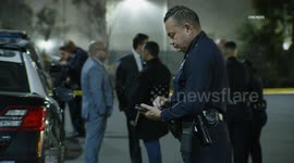 US, Los Angeles: North Hollywood Fatal Shooting in Home Depot Parking Lot With Sound On Tape