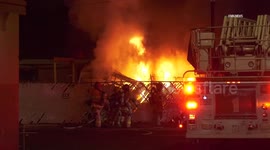 US, Phoenix: Phoenix RVs Burn In Junkyard Fire