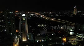 A beautiful, calm, moving drone shot of the City Under The Sun, Nairobi.