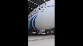 China-developed AS700D electric manned airship completes maiden flight