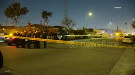 US, Los Angeles: Green Meadows Fatal Hit and Run Auto vs Pedestrian