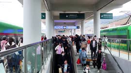 China-Laos Railway sees surging cross-border flow in Spring Festival travel rush