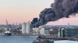 Fire erupts at metal recycling facility in Camden, New Jersey