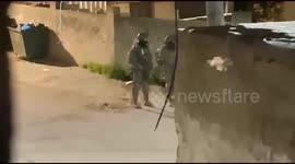 Footage of the Israeli forces storming the town of Qabatiya, south of Jenin