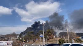 South Korea: Massive Fire Breaks At Factory In Yongin, No Casualties Reported