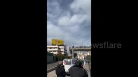Lebanon: Air Force jets in the skies over Beirut during Nasrallah's funeral
