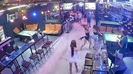 Tourists break up fight between transgender bar escorts in Pattaya