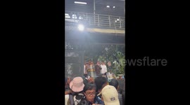 Indonesia: Police presence at the anti-government protest in Jakarta
