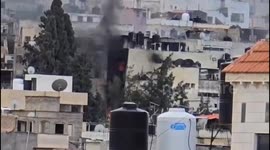 The Israeli army is setting homes on fire in Jenin refugee camp