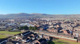 View of Belfast from 60m High, dji drone under 250gs isn't bad