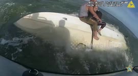 US: Daring Rescue Saves Two Adults and Dog from Capsized Boat at St. Augustine Inlet