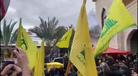 Lebanon: Safi al-Din's coffin enters the Husseiniya of Deir Qanoun al-Nahr