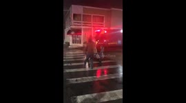 Firefighter Appears to Punch Man