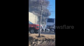 US: Fire Destroys Semi-Trucks At Warehouse In Aurora, Colorado
