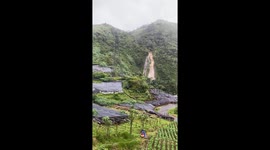 Viuw Curug Sikarim setelah hujan dengan pemandangan yang sangat bagus
