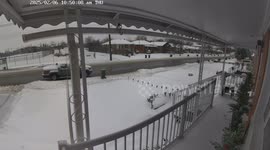 Car Hits Bin Then Runs