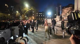Celebrities turn up for the Burberry Fashion Show at Tate Britain. Guests included Leomie Anderson, Ncuti Gatwa, Nicholas Hoult, Rosie Huntington Whiteley, Orlando Bloom, Steve Coogan, Damon Albarn, Nicky Hilton, Jourdan Dunn, Brooklyn Beckham, Nicola Pel
