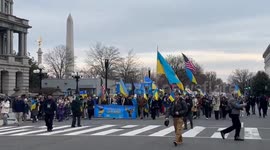 US: Nationwide Protests Mark Third Anniversary Of Russia’s Invasion Of Ukraine