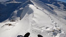 Professional Snowboarder David Vicente Rides Basiver Mountain