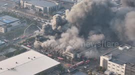 China: Fire in Nanjing Comprehensive Free Trade Zone
