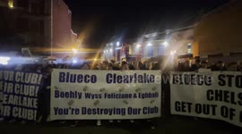 Chelsea fans protest