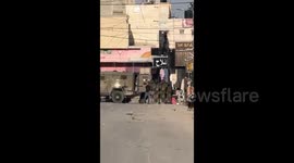 Palestine: Israeli forces arrest a Palestinian youth during their raid on the city of Yatta, south of Hebron