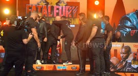 Eubank Shocks Crowd with Violent Slap on Benn And Mass Brawl Nearly Erupts On Stage