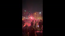 Philly Fans Celebrate With Fireworks Launcher