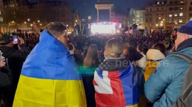 UK: Vigil In London To Mark 3rd Anniversary Of Russian Invasion Of Ukraine 2