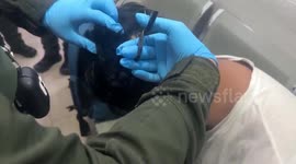 Short back and lines! Airport security finds cocaine hidden in passenger's toupee