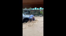 Tourists caught in flash floods as rain hits Thai 'Death Island'