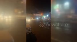 Iran: Protesters Set Fire to Khomeini and Khamenei Banner in Tehran
