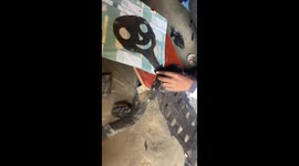 Friends craft and fly a skeleton-shaped kite in Uttar Pradesh, India