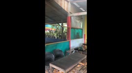 Truck loses control and falls into ravine in Bumiayu, Indonesia