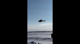 Air ambulance helicopter makes emergency landing in Stavropol, Russia
