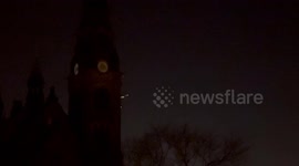 SpaceX Falcon 9 rocket debris burns up over Dresden, Germany