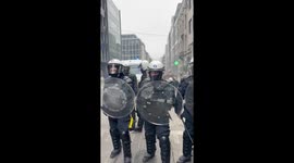 Protesters in Brussels tear-gassed during demonstrations against pension reforms