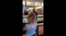 Mouse seen moving in woman's hair at Chipotle in Bridgeport, Connecticut