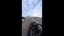 Motorcycle rider shares close call in Fort Worth, Texas