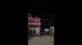 Cat miscalculates jump and falls from roof in Pihuamo, Jalisco, Mexico
