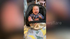 Mum discovers ultimate baby-meltdown cure - blasting Crazy Frog’s Axel F