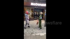 Sweden: From outside McDonald's in Stockholm, Sweden