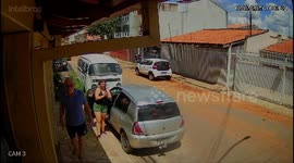 Woman Dives For Loose Dog's Leash