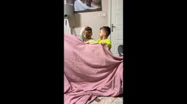 Brothers' Disappearing Blanket Trick Goes Awry